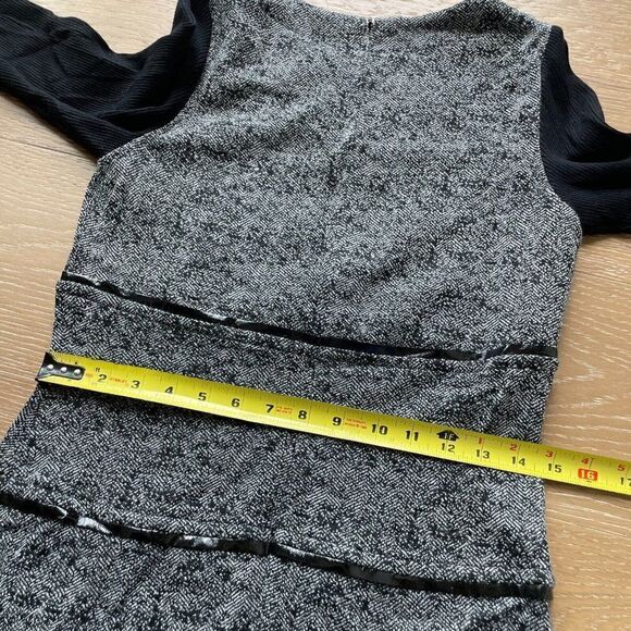 Buchanan Kang Sheath Dress Womens 4 Black Gray 3/4 Sleeve NEW - Picture 6 of 6